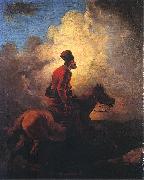 Don Cossack on horse, Aleksander Orlowski